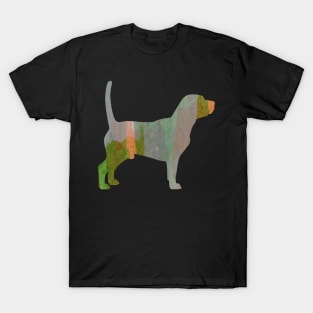 Watercolor Green Beagle Dog T-Shirt